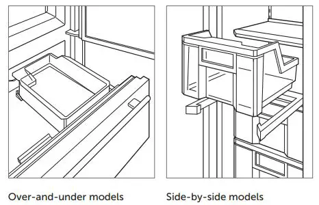 SUB-ZERO ICBCL4850S 122 CM Classic Refrigerator User Guide - To remove the ice bin