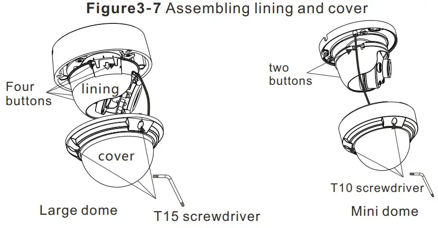 SUNELL SN-IPV8xxxEF Vandal Dome Network Camera - Lens adjustment 7