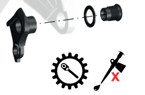 SCOTT SPARK MY22 Shock Mount Kit - Axles