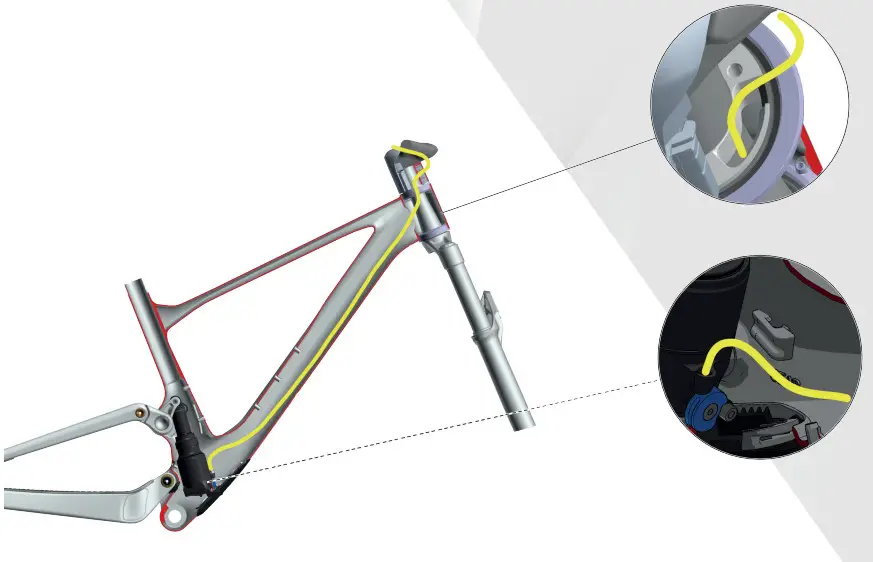 SCOTT SPARK MY22 Shock Mount Kit - Routing 4