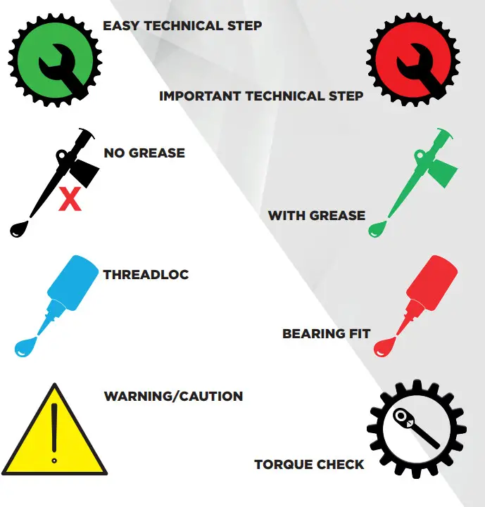 SCOTT SPARK MY22 Shock Mount Kit - Warning 1