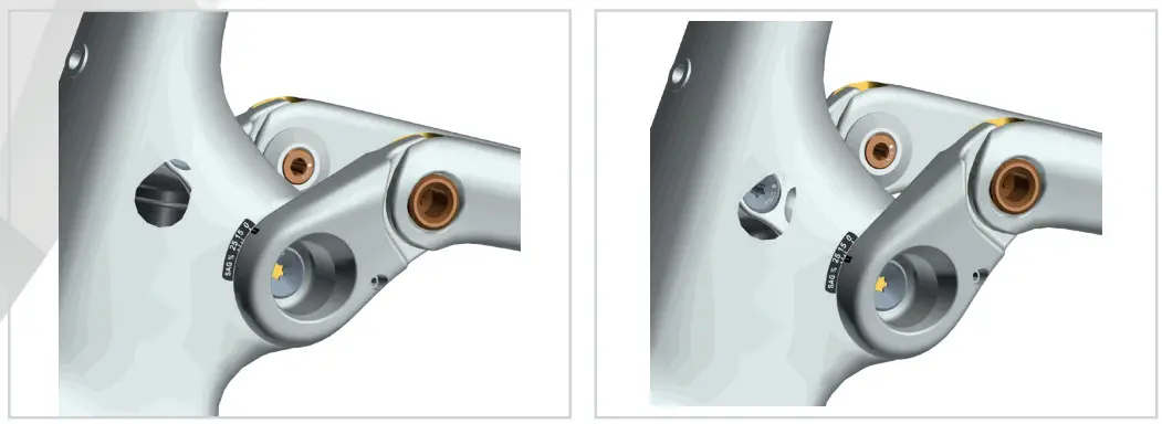 SCOTT SPARK MY22 Shock Mount Kit - setting