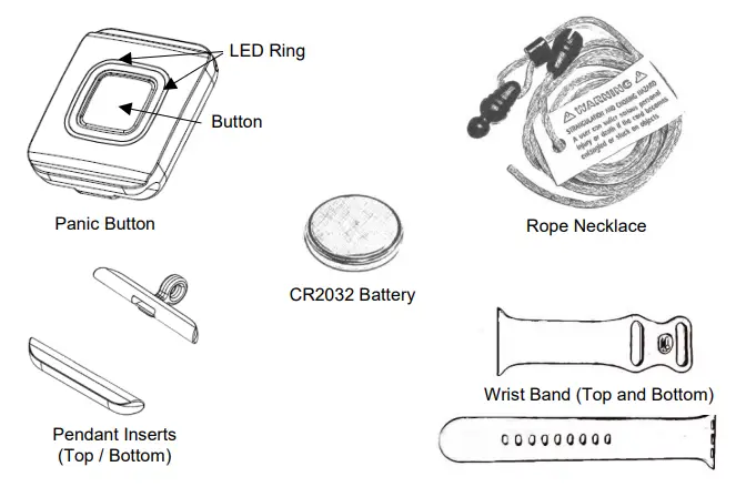 alula RE103P Panic Pendant - fig 1