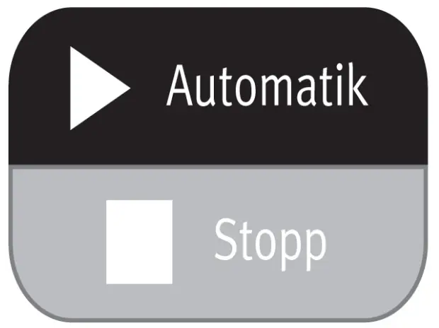 Starting the automatic programme