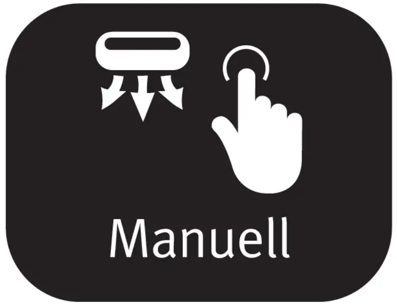 Starting manual vacuuming