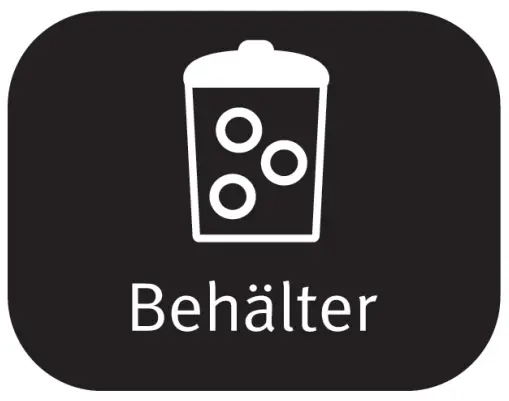 Vacuuming the container