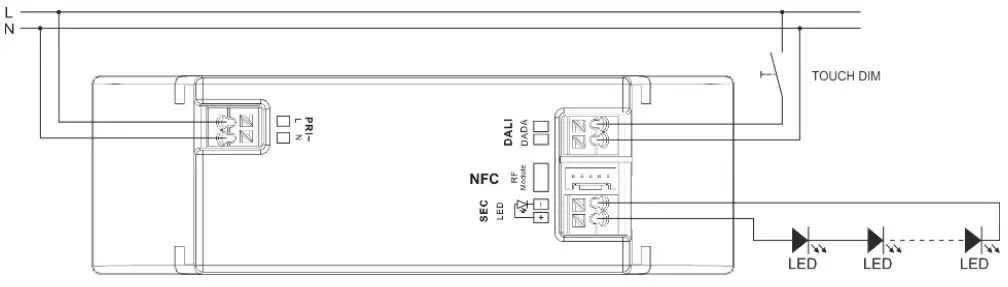 CONRAD 1006456 Dimmable LED Driver with DALI Control Input - TouchDIM