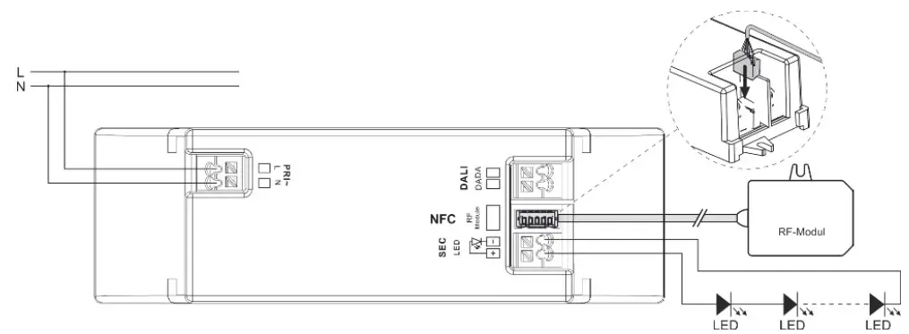 CONRAD 1006456 Dimmable LED Driver with DALI Control Input - Wireless
