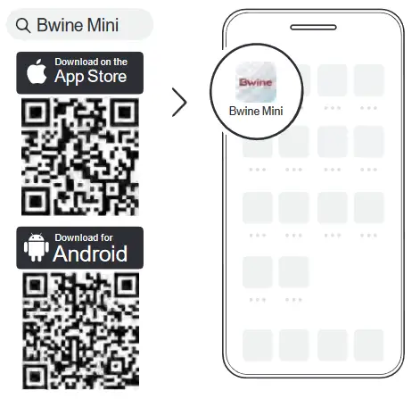 Bwine F7MINI Drones with Camera for Adults - Qr Code