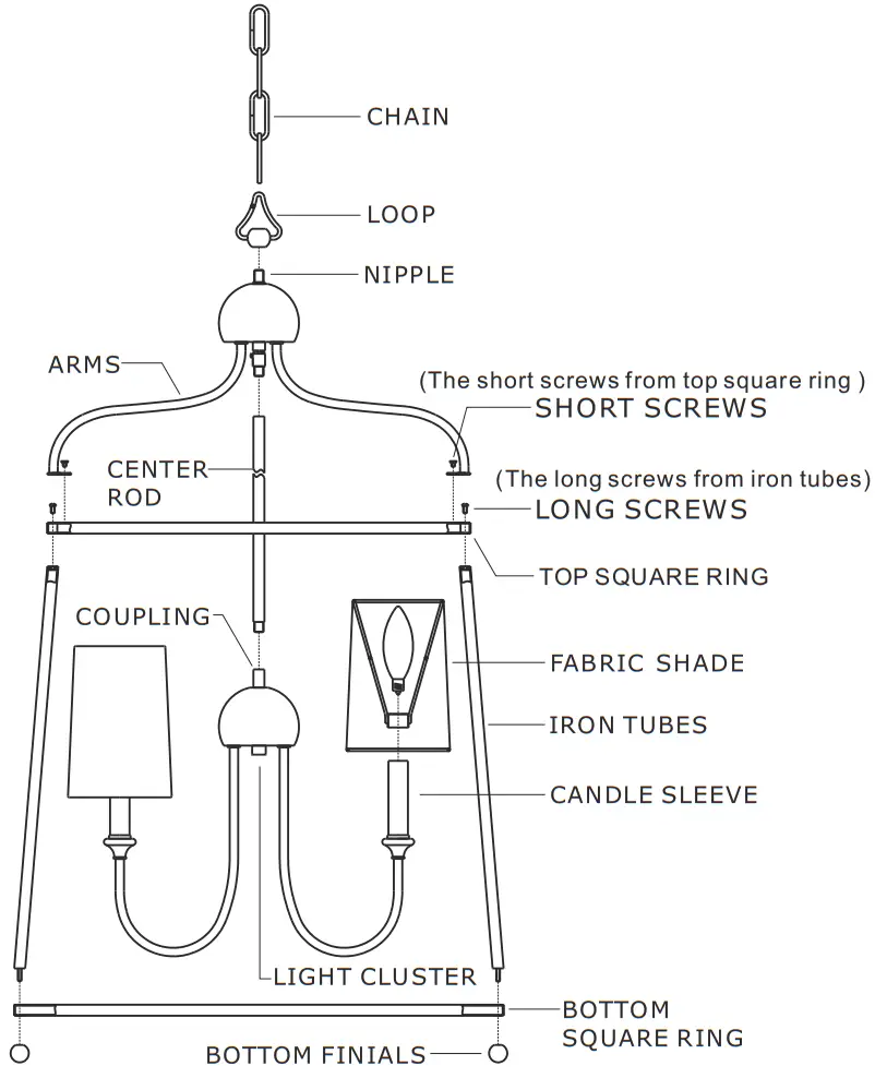 CRYSTORAMA 2244 BF Sylvan Lantern Chandelier - fig