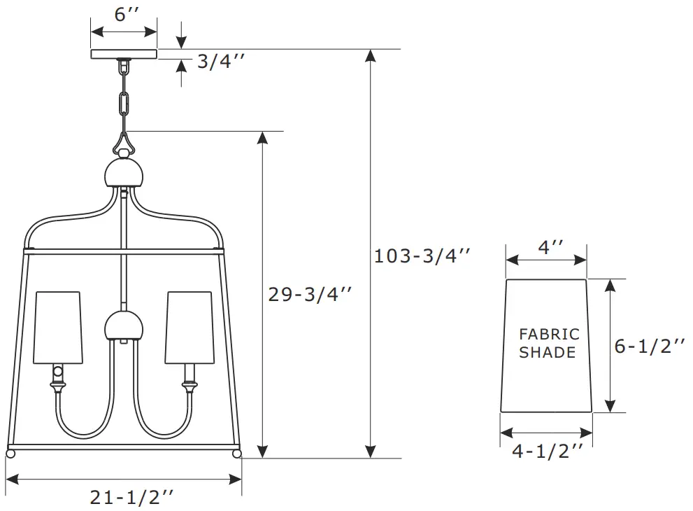 CRYSTORAMA 2244 BF Sylvan Lantern Chandelier - fig1