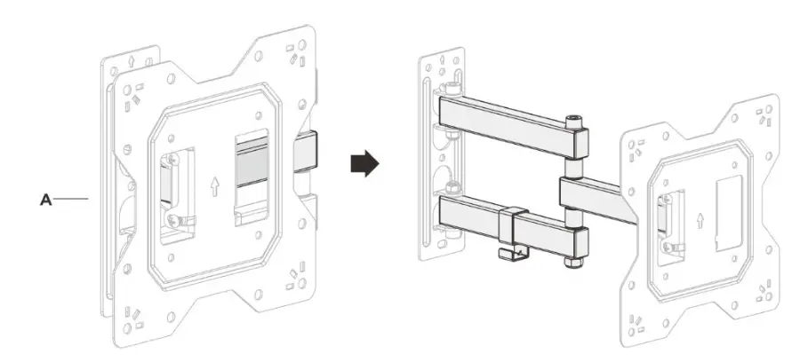 Kogan KAWLMFM55MA Tilt Extendable Full Motion Wall Mount - WALL