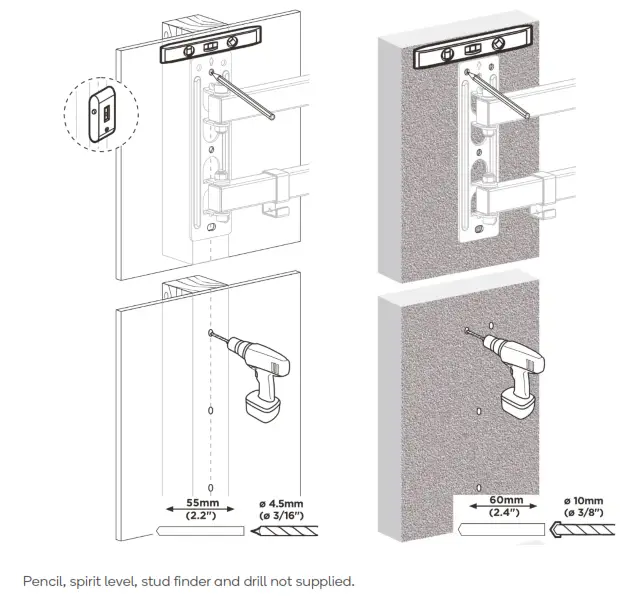 Kogan KAWLMFM55MA Tilt Extendable Full Motion Wall Mount - WALL3
