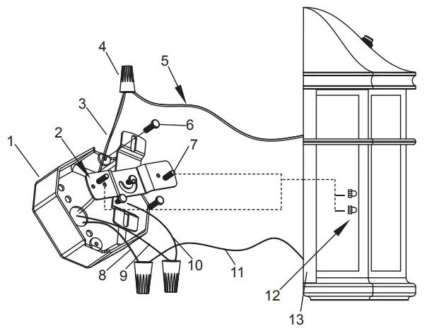 Maxxima MEL 23100W Decorative Outdoor LED Wall Light Sconce - Description