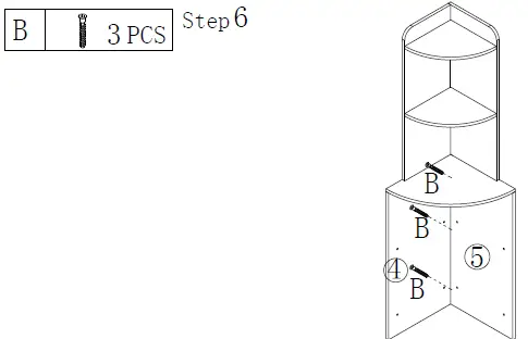 Tribesigns-F1583-P1-Charles-5-Shelf-Corner-Shelf-Bookcase-08