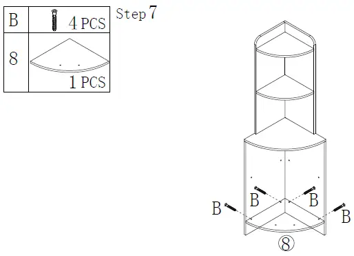 Tribesigns-F1583-P1-Charles-5-Shelf-Corner-Shelf-Bookcase-09