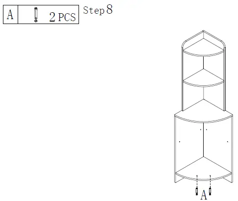 Tribesigns-F1583-P1-Charles-5-Shelf-Corner-Shelf-Bookcase-10