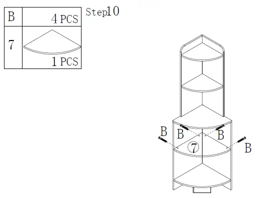 Tribesigns-F1583-P1-Charles-5-Shelf-Corner-Shelf-Bookcase-12