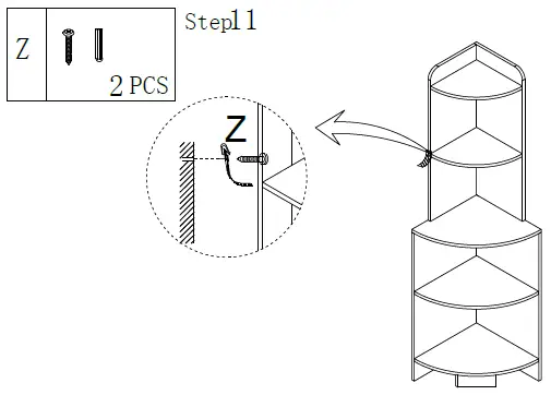 Tribesigns-F1583-P1-Charles-5-Shelf-Corner-Shelf-Bookcase-13