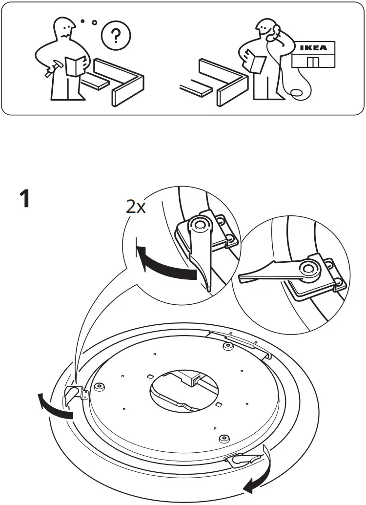 IKEA 303 597 71 NYMÅNE LED Loftlampe Hvid - FIGURE 1