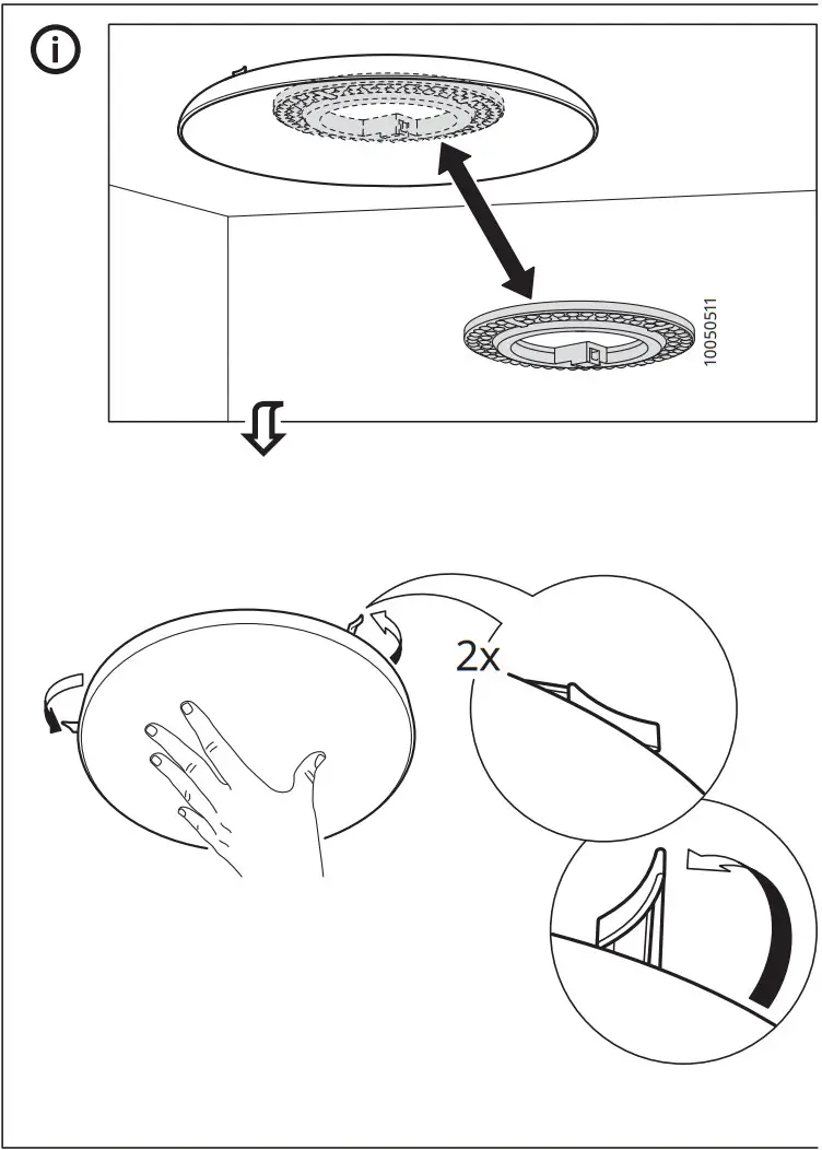 IKEA 303 597 71 NYMÅNE LED Loftlampe Hvid - FIGURE 10