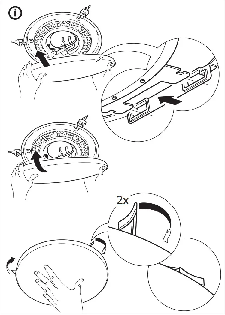 IKEA 303 597 71 NYMÅNE LED Loftlampe Hvid - FIGURE 14