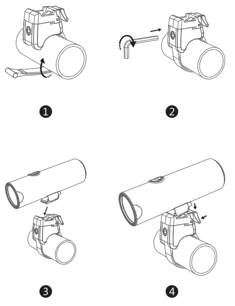 OLIGHT BFL 1800 Rechargeable 1800 Lumens Bike Headlight - Charging 2