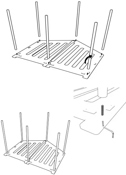 Wooden Rods Installation