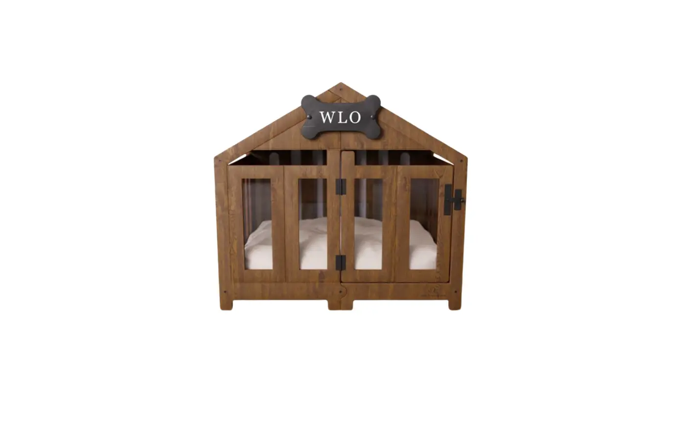 Wlo Wood Gabled Modern Dog Crate Instruction Manual