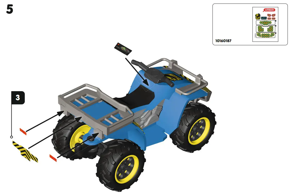 schleich 41466 Dinosaurs Quad Escape from Velociraptor - FIGURE 6