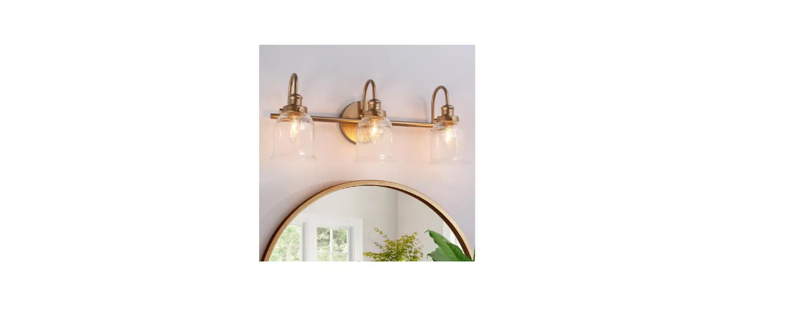 Erharting A05090w2 14.6 In 2 Light Brushed Black And Polished Gold Led Modern Contemporary Vanity Light Instruction Manual