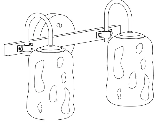 Erharting-A05090W2-14-6-In-2-Light-Brushed-Black-and-Polished-Gold-LED-Modern-Contemporary-Vanity-Light-fig-1