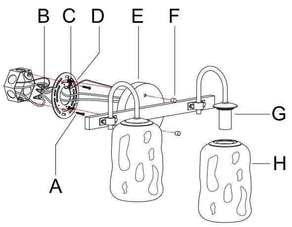 Erharting-A05090W2-14-6-In-2-Light-Brushed-Black-and-Polished-Gold-LED-Modern-Contemporary-Vanity-Light-fig-3