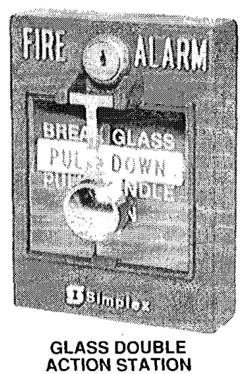 Simplex 2099-9767 Intrinsically Safe Fire Alarm Stations - GLASS DOUBLE