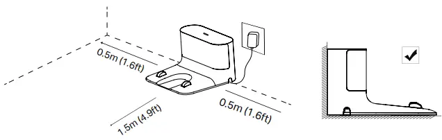 tp-link RV10 Lite Robot Vacuum Cleaner - Postion the Dock 2