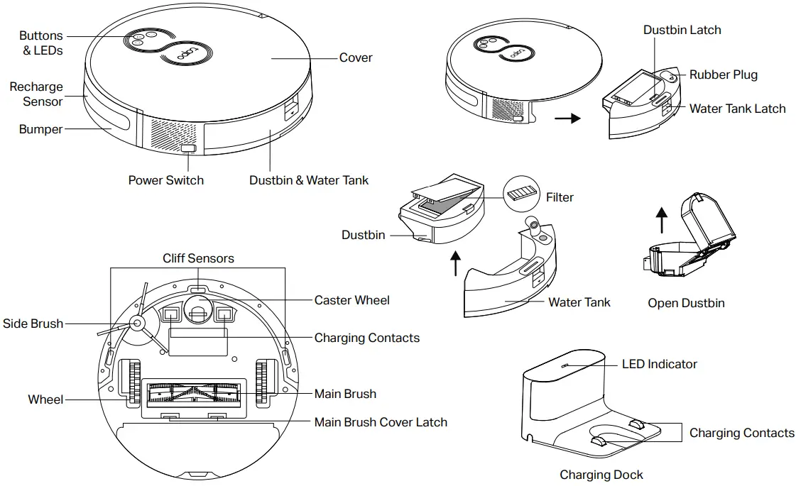 tp-link RV10 Lite Robot Vacuum Cleaner - Robot Vacuum & Mop