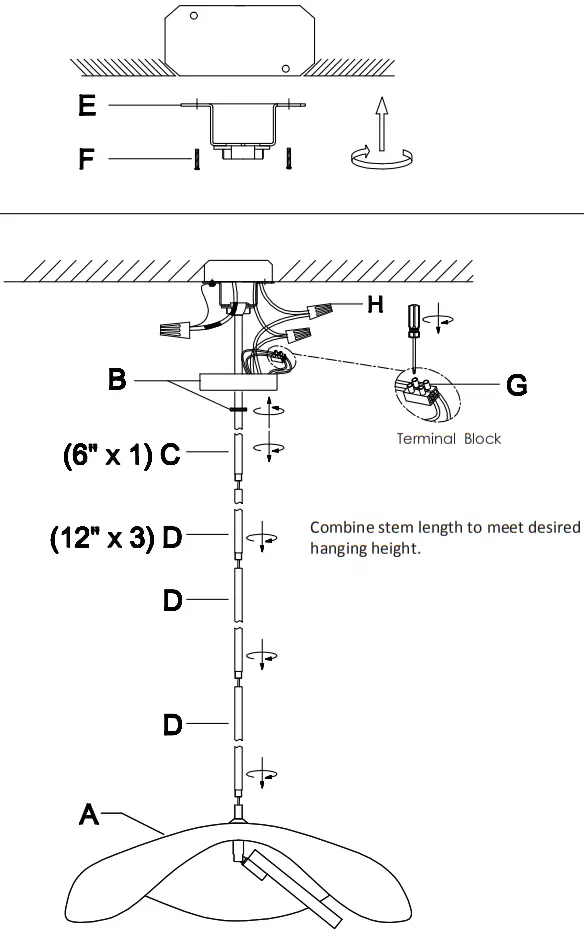 ET2 E24964 Carmen 16 Inch LED Pendant - PARTS 2