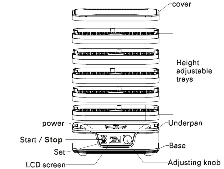 Likein KYS-339 Food Dehydrator 1