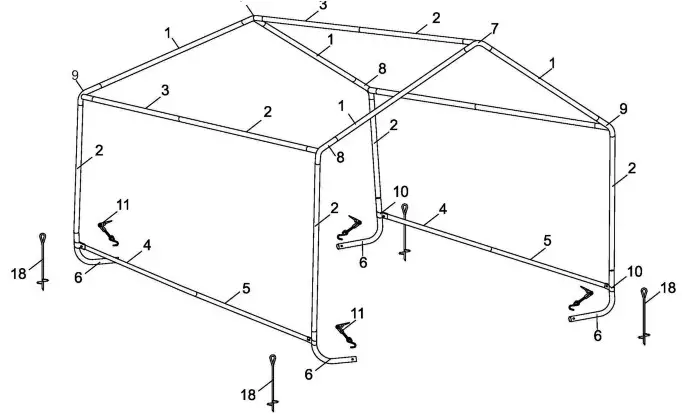 Clarke CIS666 Mini Garden Shed - Fig1