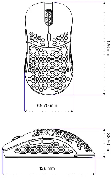 ENDORFY EY6A009 LIX Plus Onyx White Wireless Ultralight Mouse-fig1