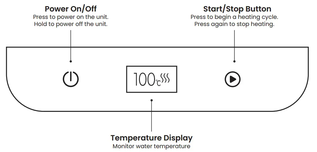 SAKI TeaSmart Electric Turkish Tea Maker - CONTROL