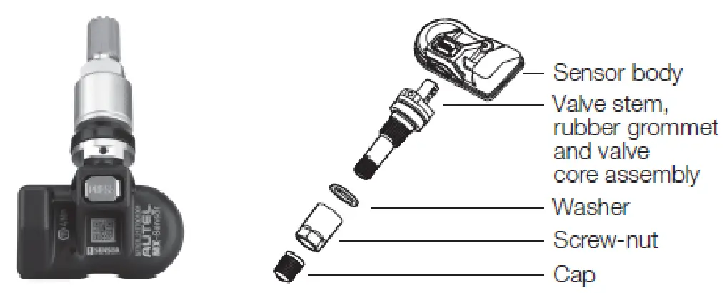 AUTEL TPMSDFA21 Programmable Universal TPMS Sensor - overview