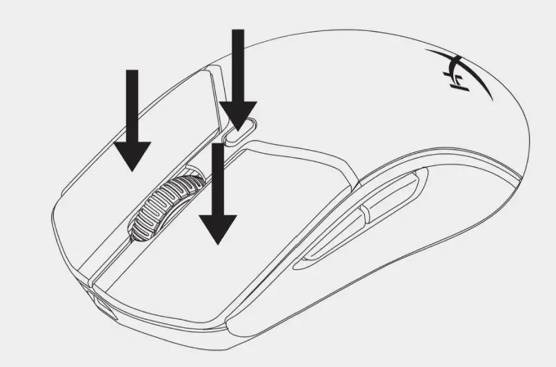 HYPERX 926640 Pulsefire Haste 2 Gaming Mouse Wireless - Bluetooth Pairing