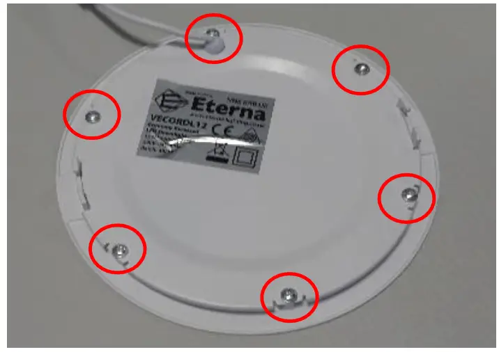 Eterna VECORDL6 LED Recessed Downlights - Rear Cove