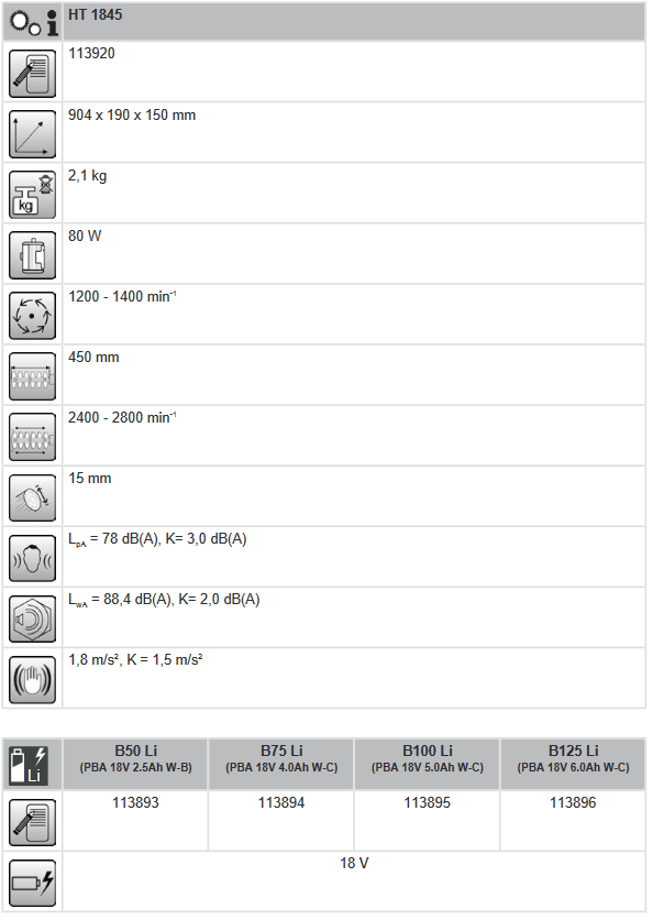 AL-KO HT 1845 Cordless Hedge Trimmers - ooverview 2