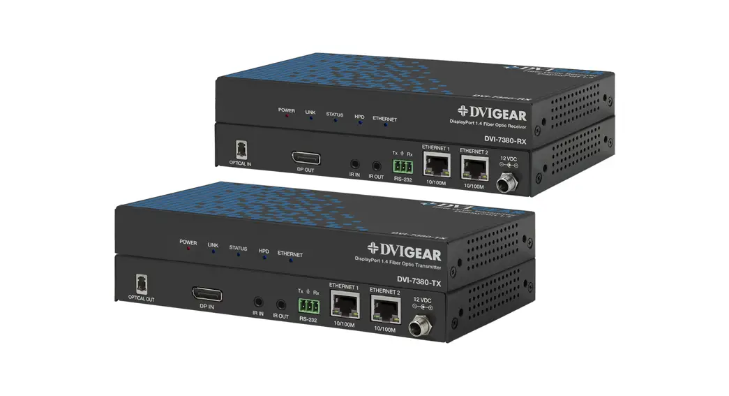 Dvigear Dvi-7380 Displayport 1.4 Fiber Optic Extender User Guide