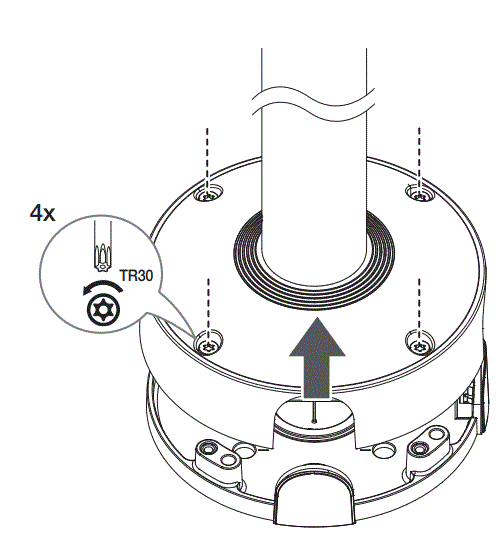 Hanwha-SBP-300CMW1-Ceiling-Mount-fig-1