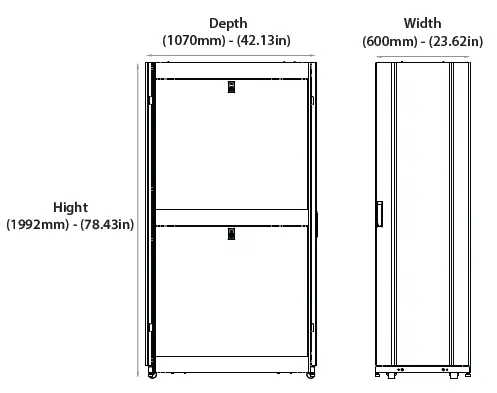 rocstor-SolidRack-R3100-Rack-42U-Enclosure-Cabinet-FIG-1
