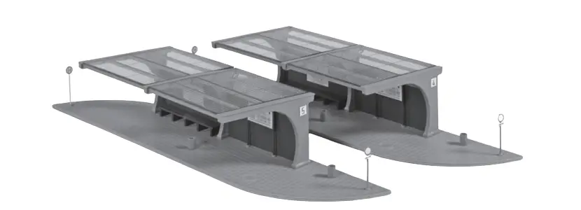 Auhagen 13350 Expansion Bus Station