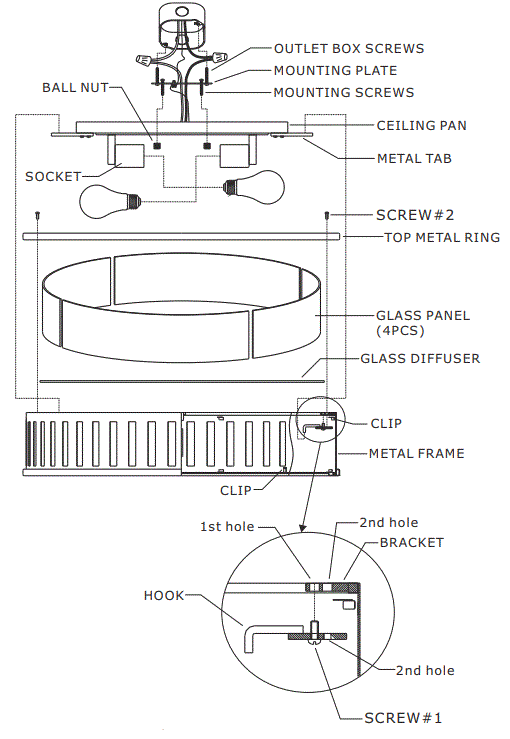 CRYSTORAMA-KEN-8305-BF-Kendal-Four-Light-Ceiling-Mount-fig-2